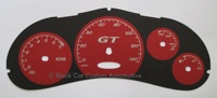 Pontiac G6 Custom Pearl Red Gauge Face